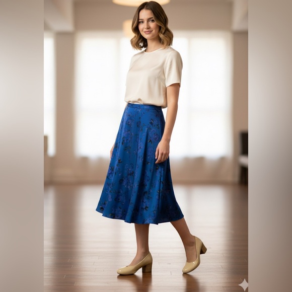 Stuart Weitzman Patent Leather pump cream/tan shoe & cone heel size 9 1/2 NWOT - Picture 12 of 12